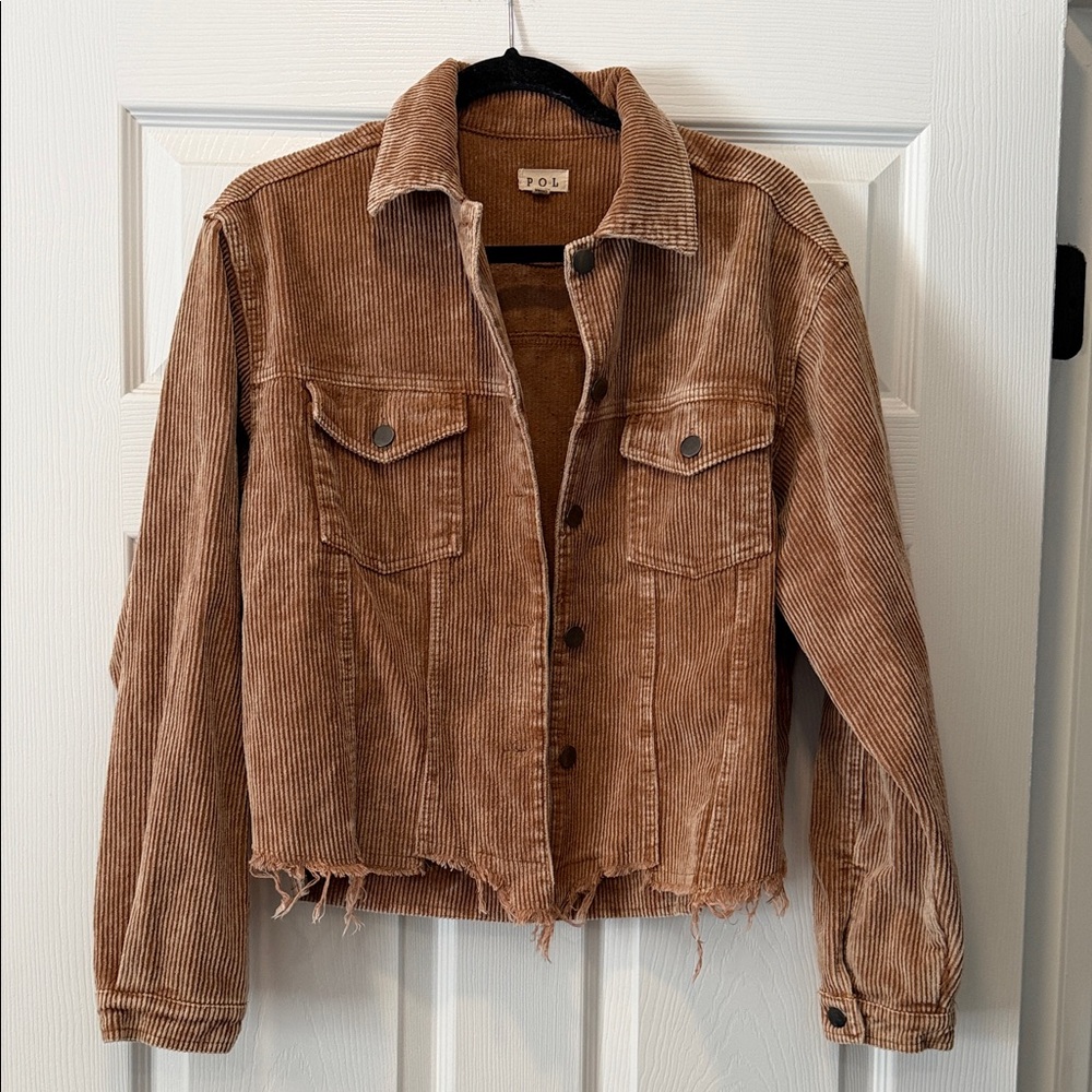 POL Women's Tan Corduroy Jacket Size S